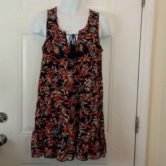 AS U WISH sleeveless printed dress with pockets - Picture 1 of 8
